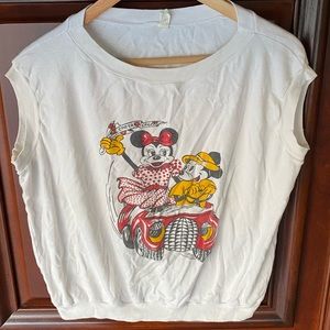 Rare Vintage 80’s Disney Mickey & Minnie Mouse Greece Honeymoon Graphic Tee